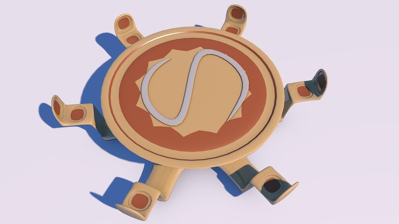 SCI FI SEATS Low-poly 3D model_6