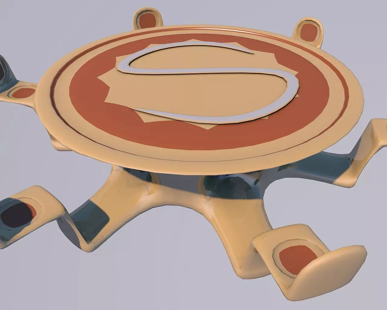 SCI FI SEATS Low-poly 3D model_0