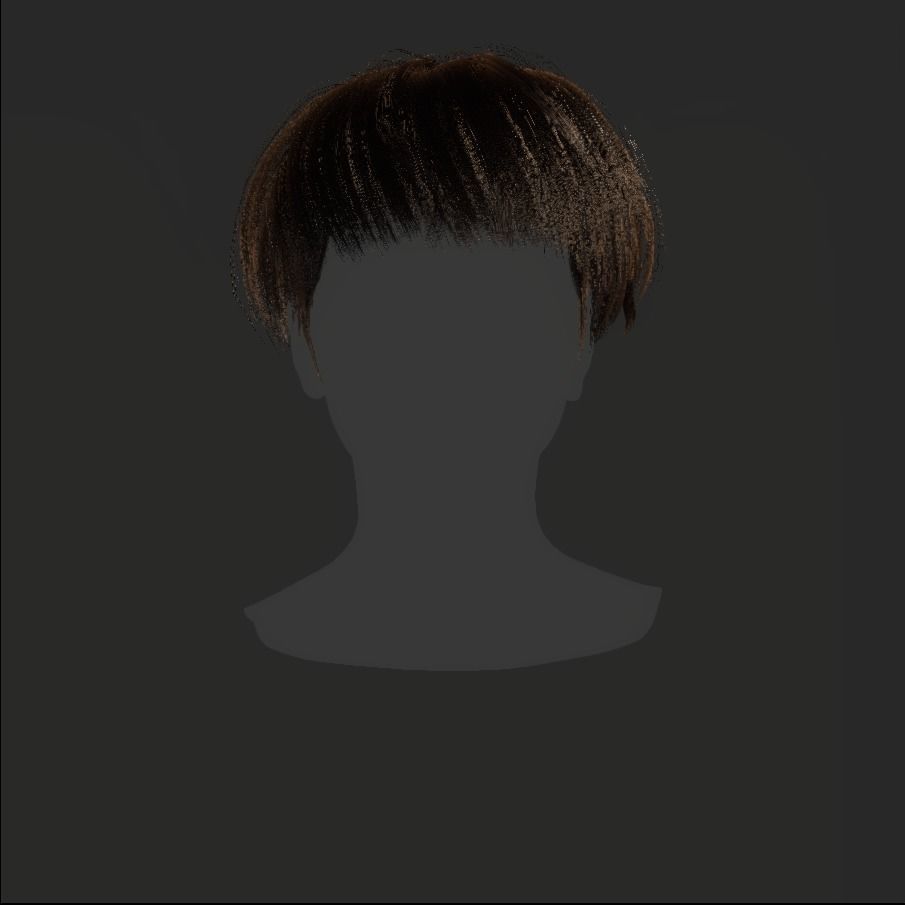 Female Hair - 011 3D model_16