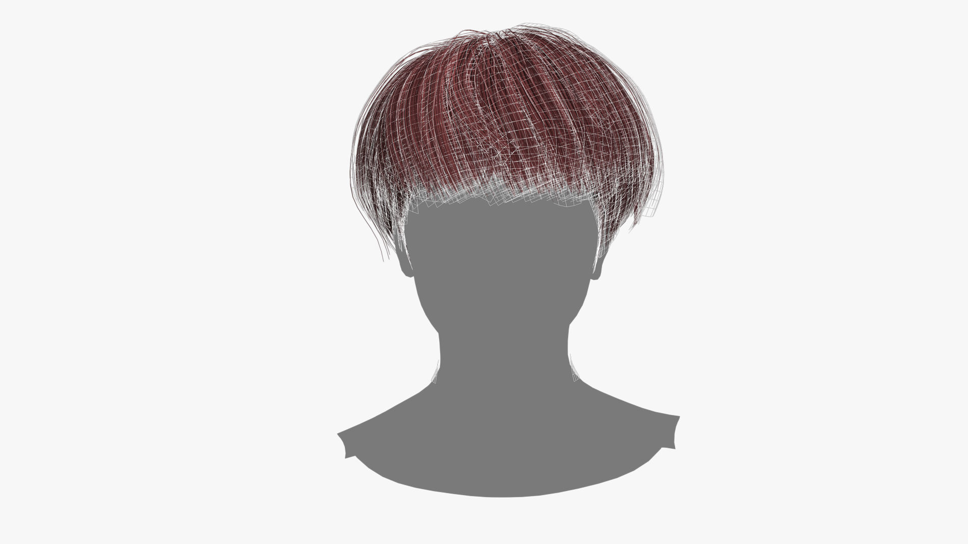 Female Hair - 011 3D model_11