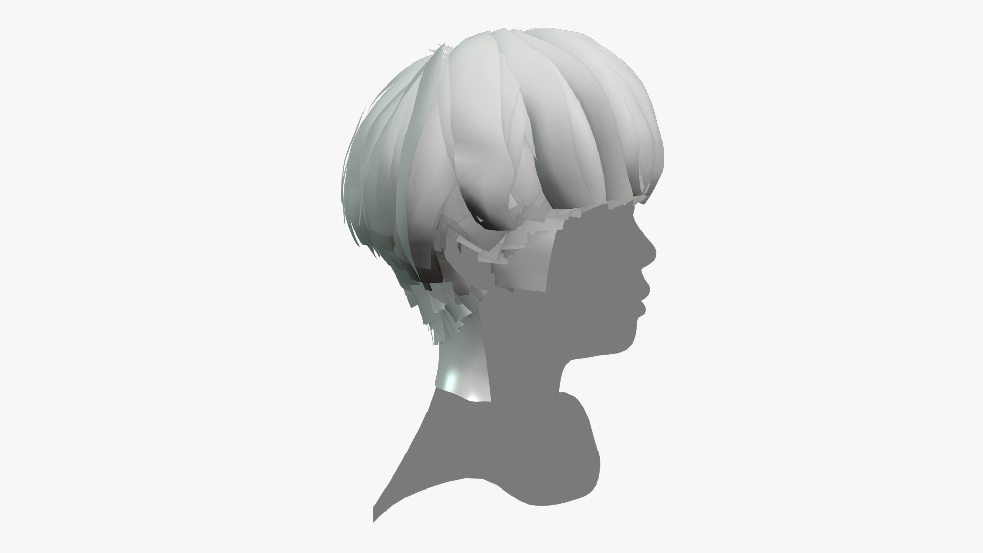 Female Hair - 011 3D model_8