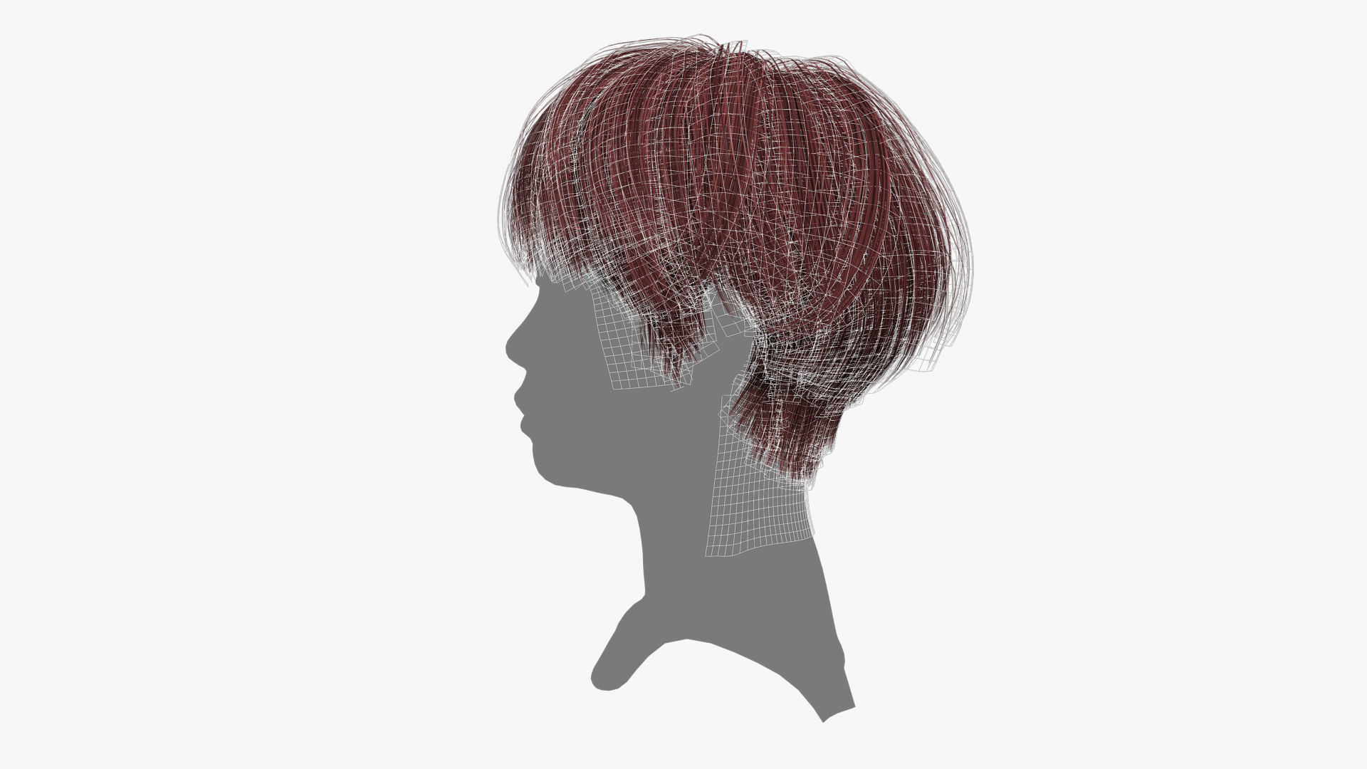 Female Hair - 011 3D model_15