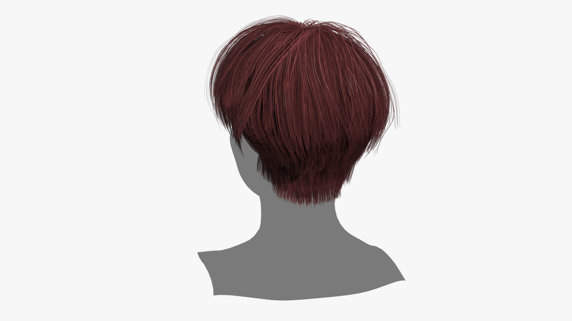 Female Hair - 011 3D model_4