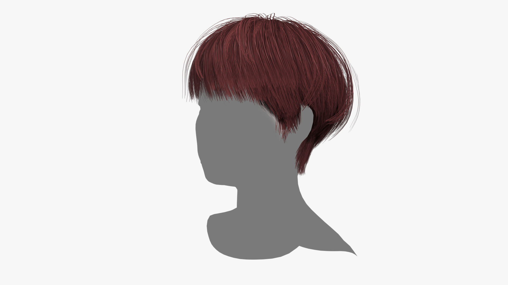 Female Hair - 011 3D model_5