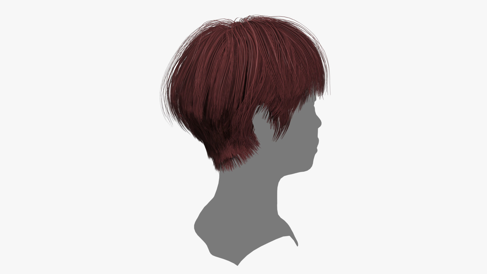 Female Hair - 011 3D model_3