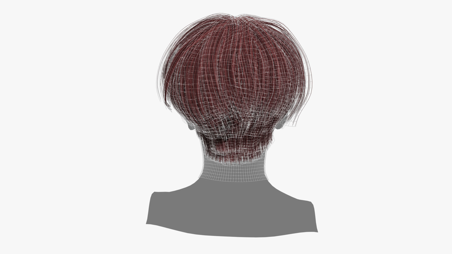 Female Hair - 011 3D model_14