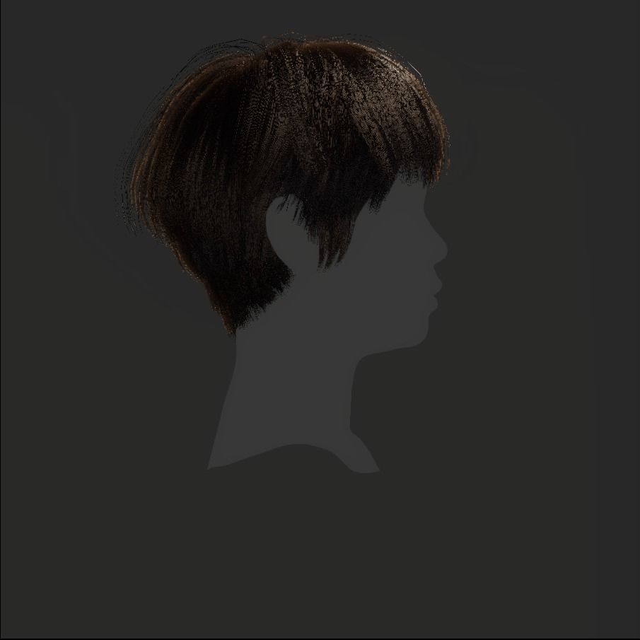 Female Hair - 011 3D model_18