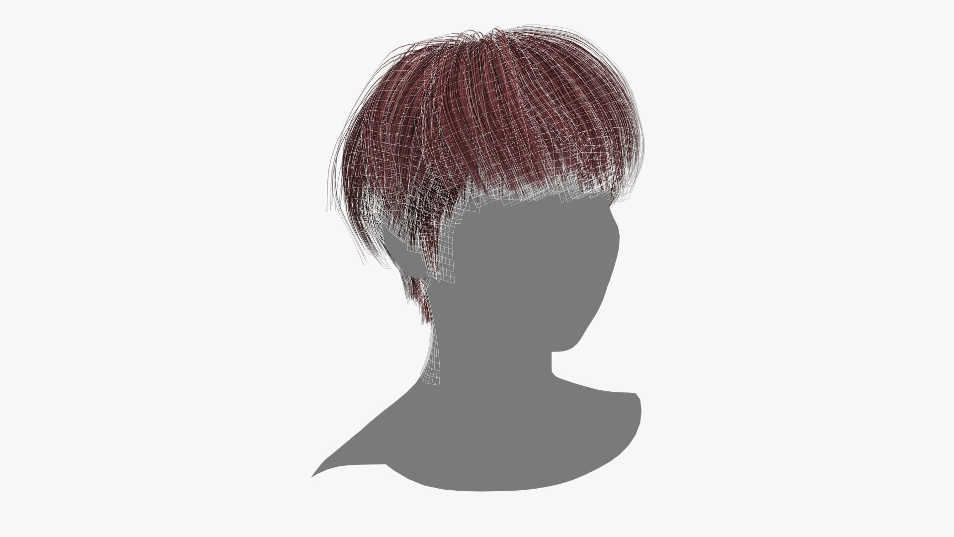 Female Hair - 011 3D model_12