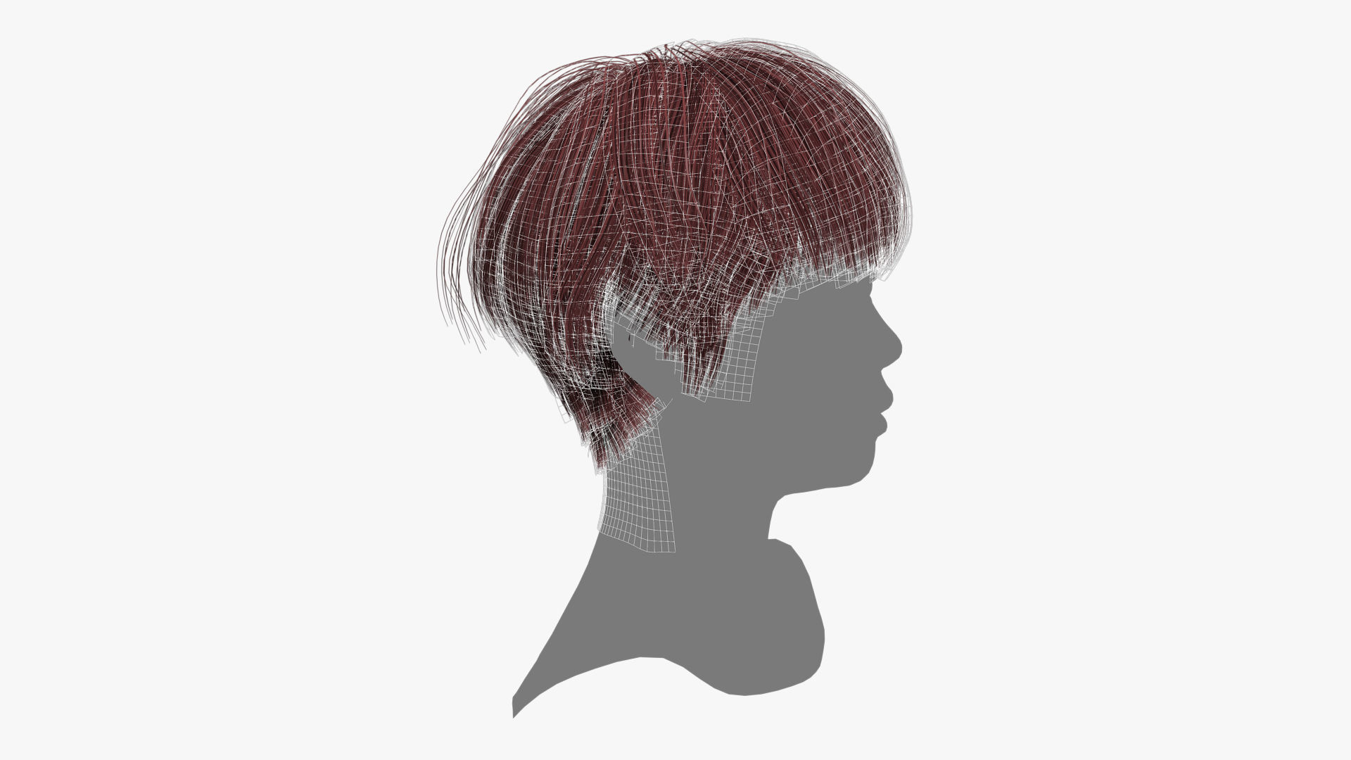 Female Hair - 011 3D model_13