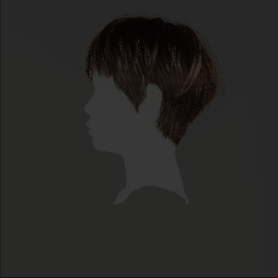 Female Hair - 011 3D model_20