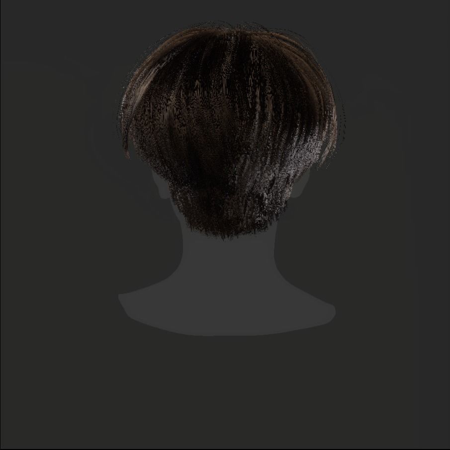 Female Hair - 011 3D model_19