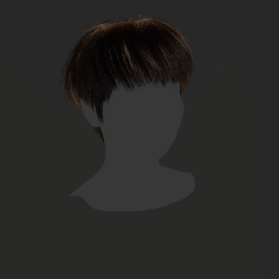 Female Hair - 011 3D model_17