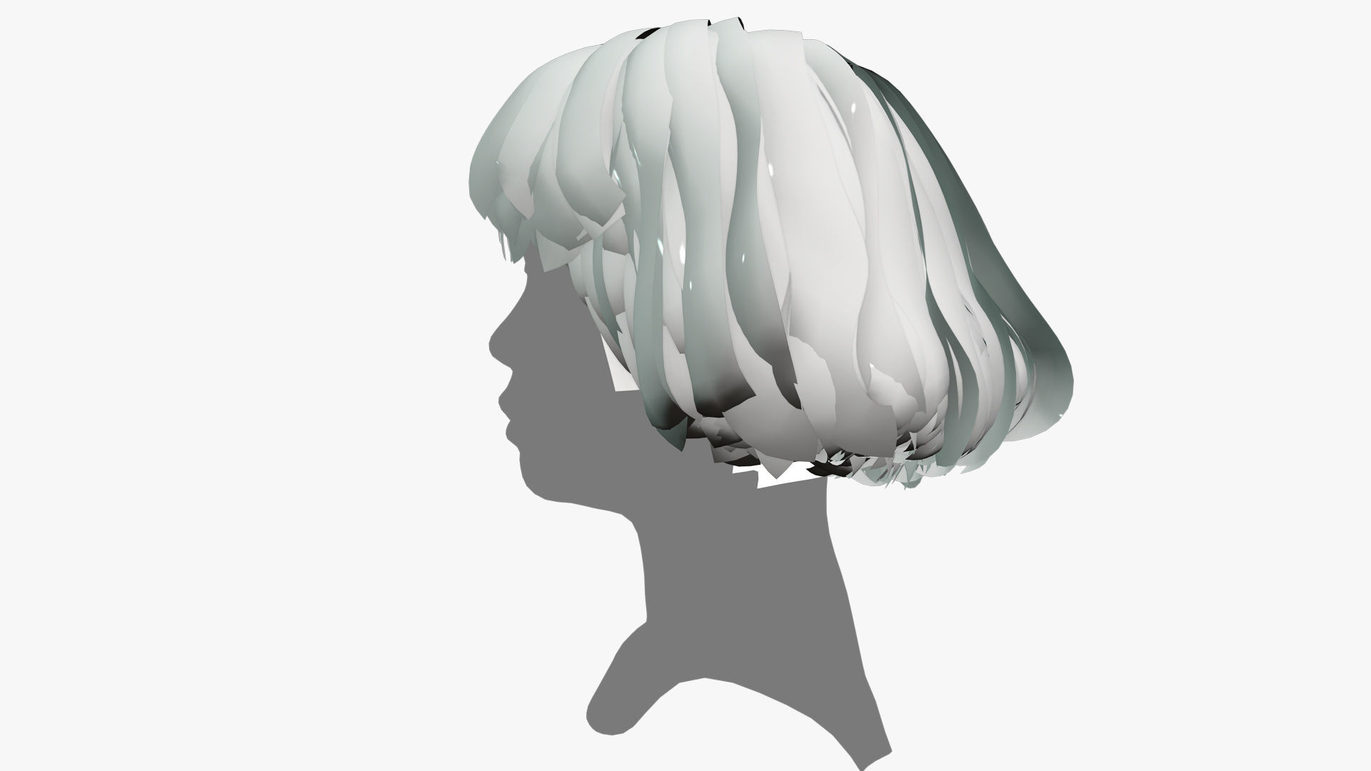 Female Hair - 012 3D model_10
