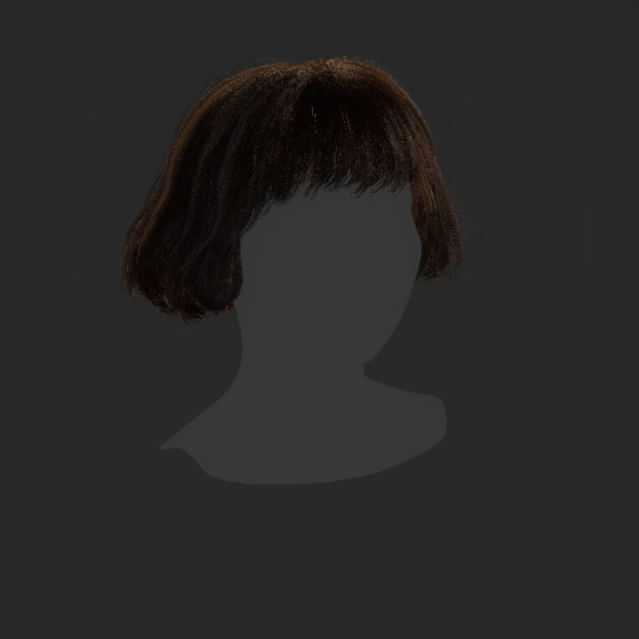 Female Hair - 012 3D model_17