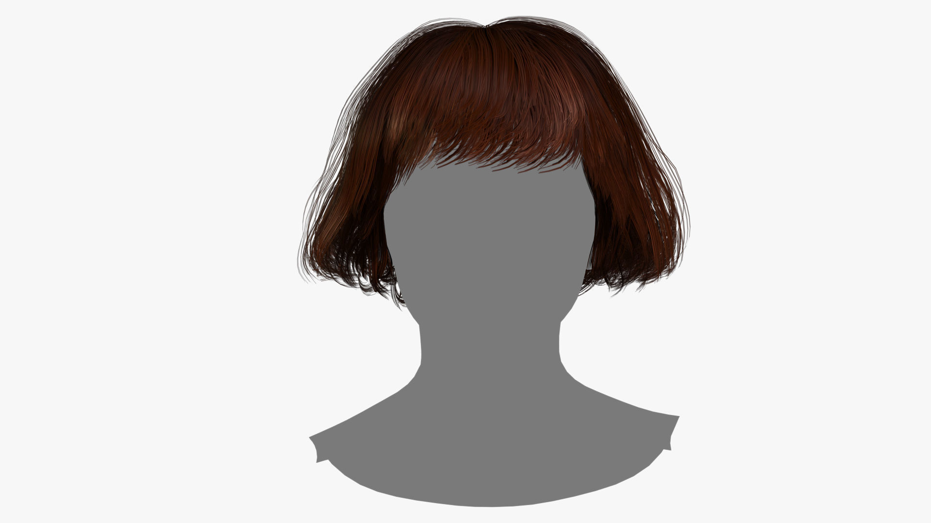 Female Hair - 012 3D model_1