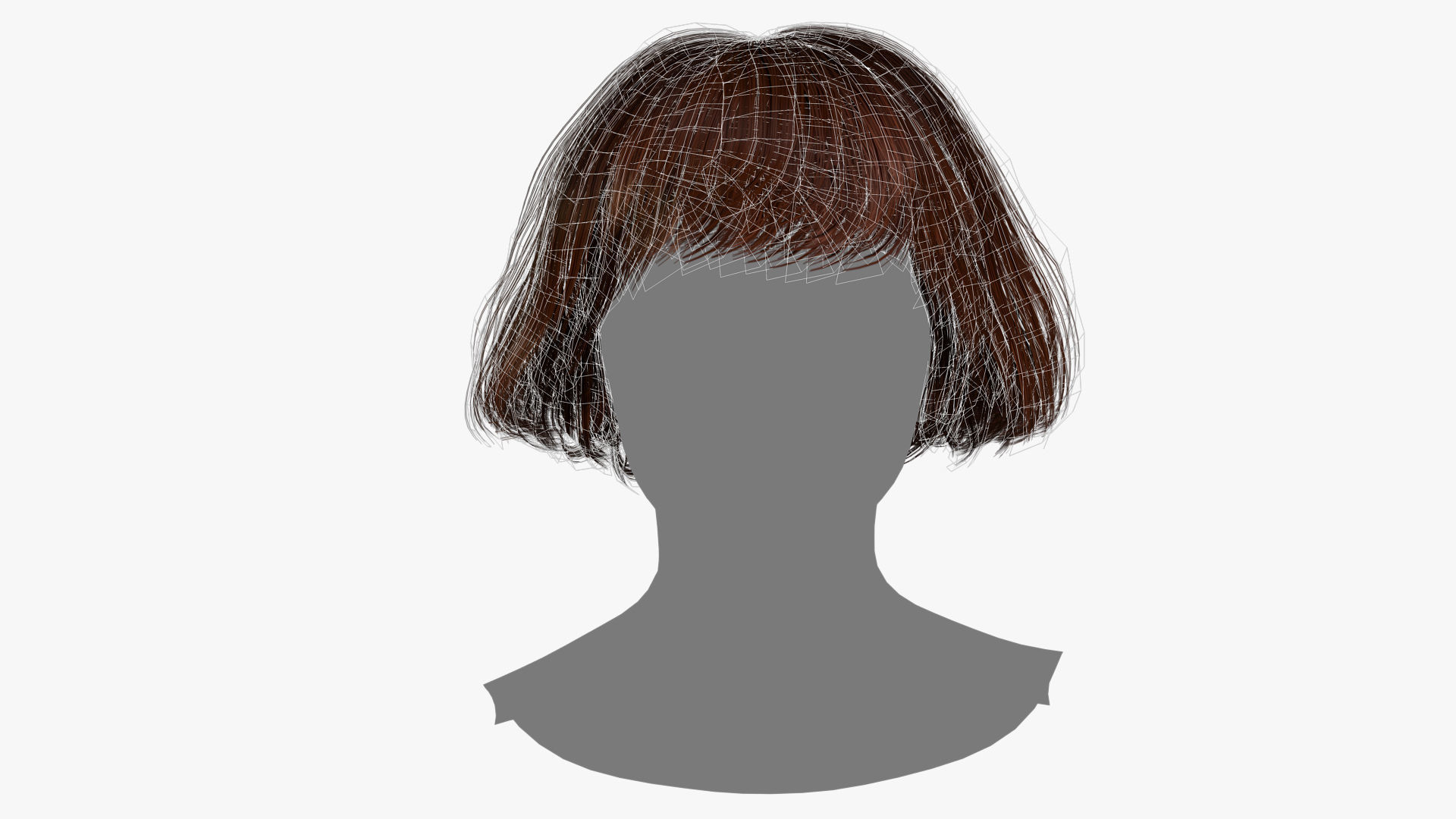 Female Hair - 012 3D model_11