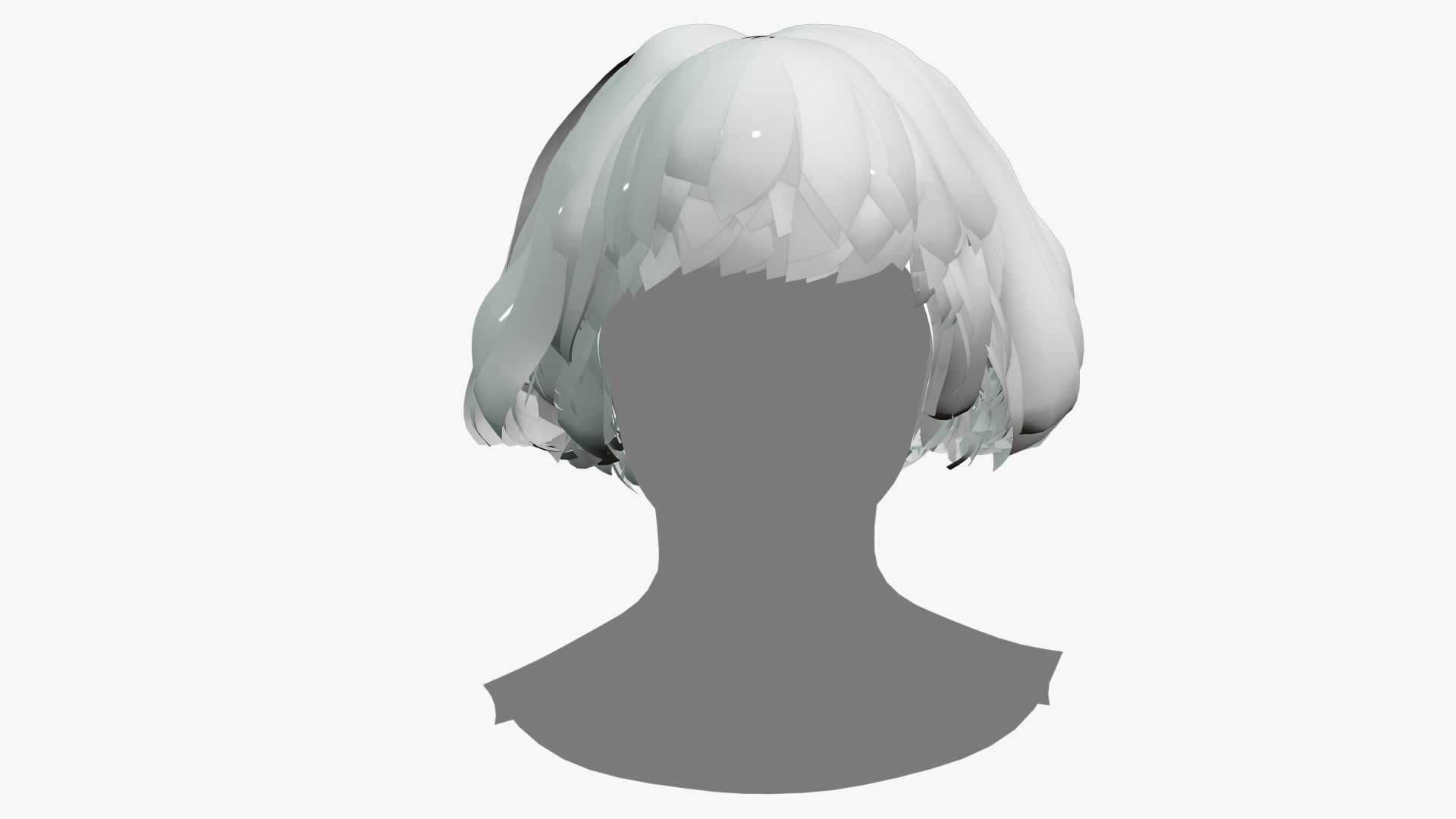 Female Hair - 012 3D model_6