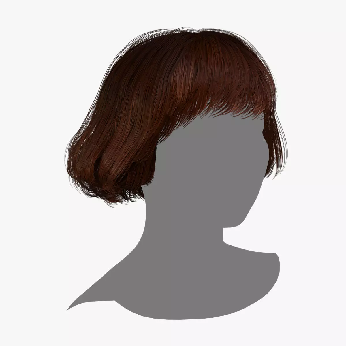 Female Hair - 012 3D model_0