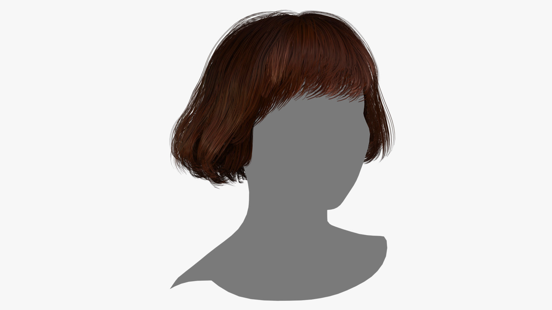 Female Hair - 012 3D model_2