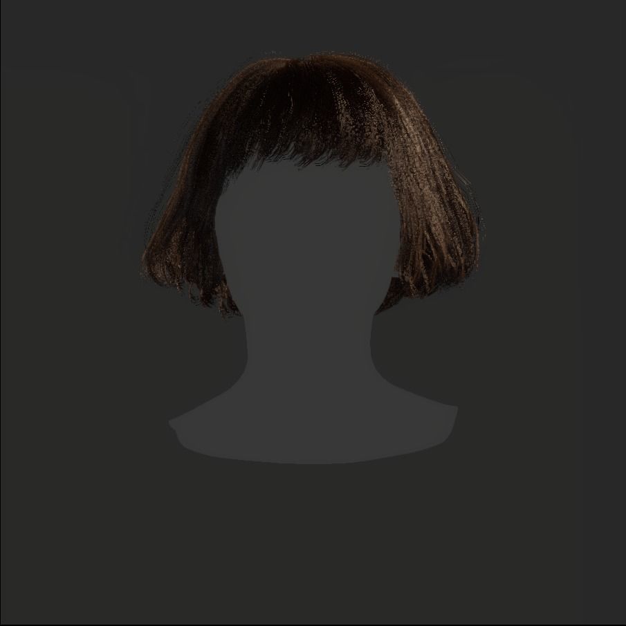 Female Hair - 012 3D model_16