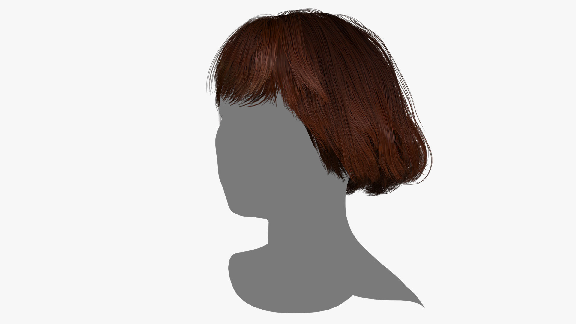 Female Hair - 012 3D model_5