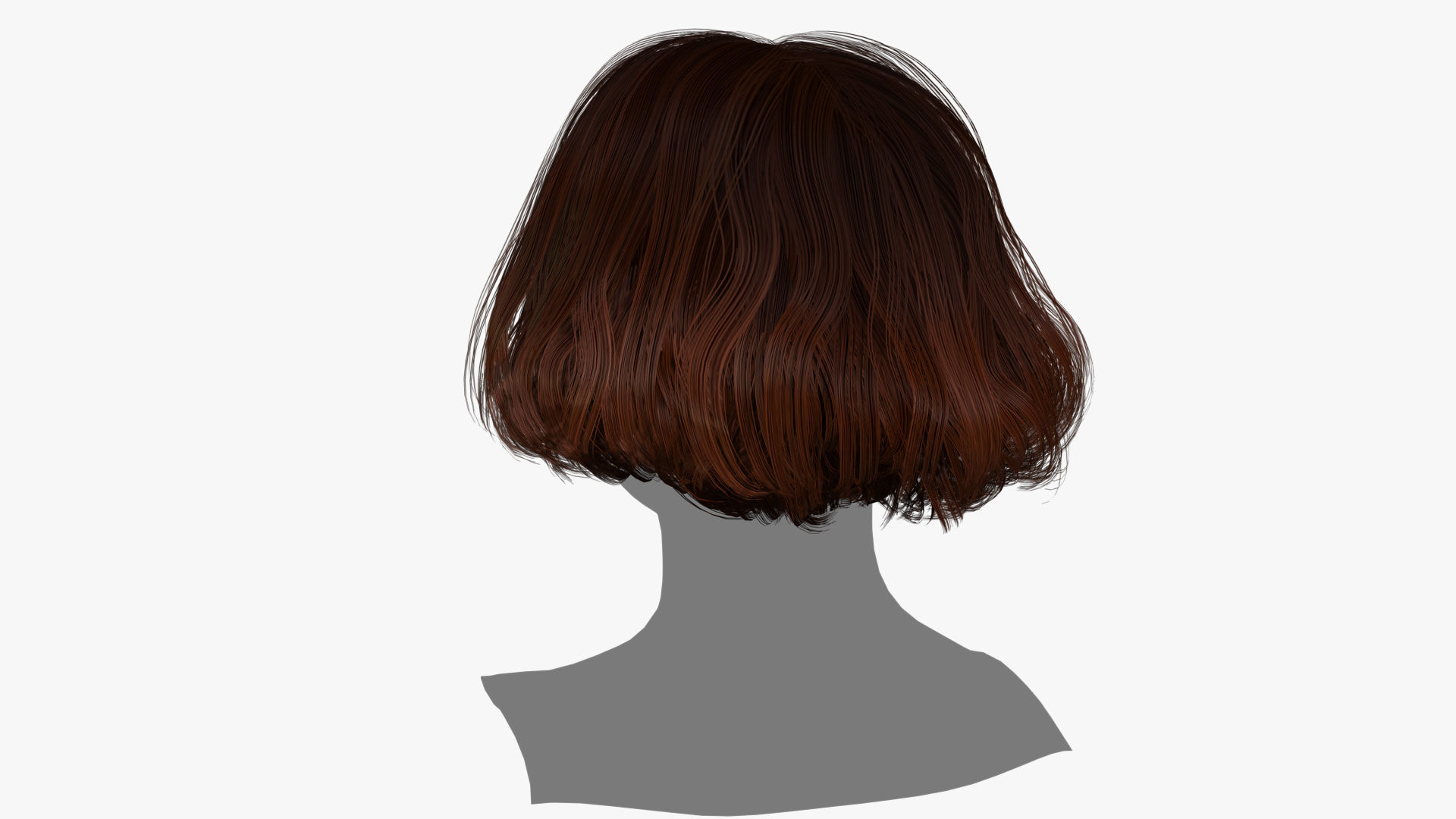Female Hair - 012 3D model_4