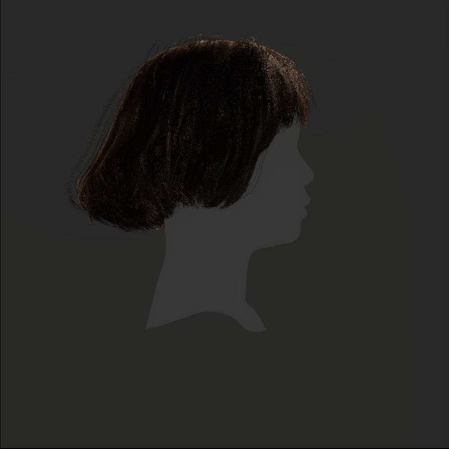 Female Hair - 012 3D model_18