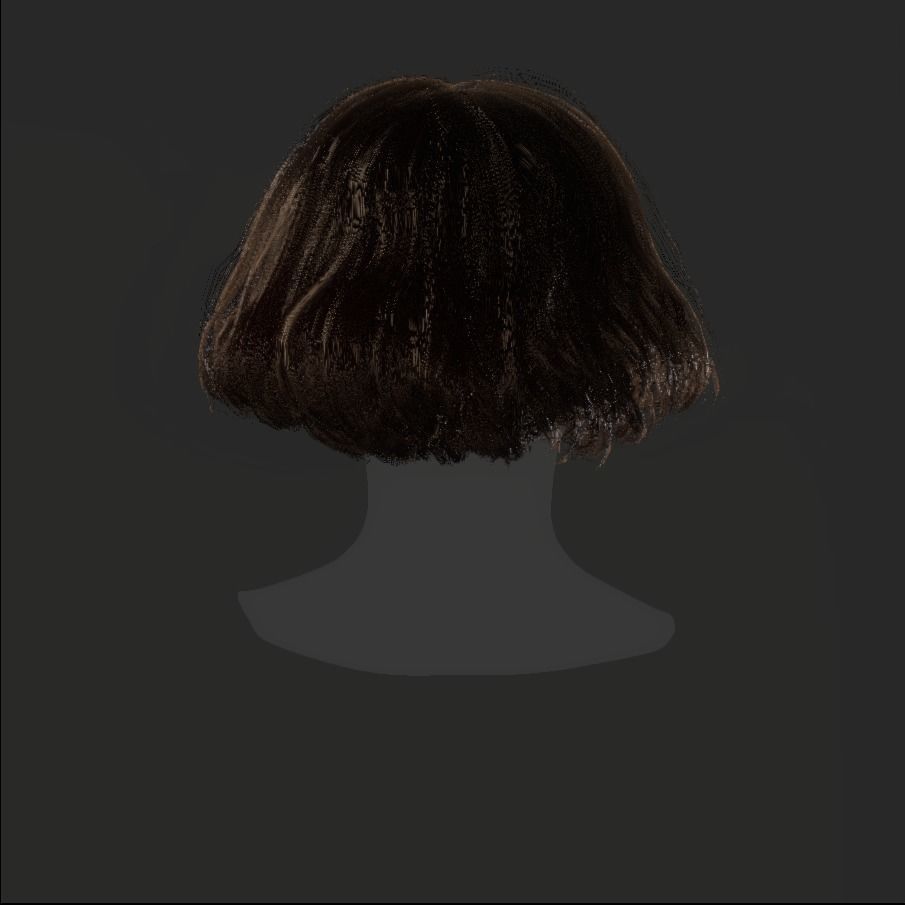 Female Hair - 012 3D model_19