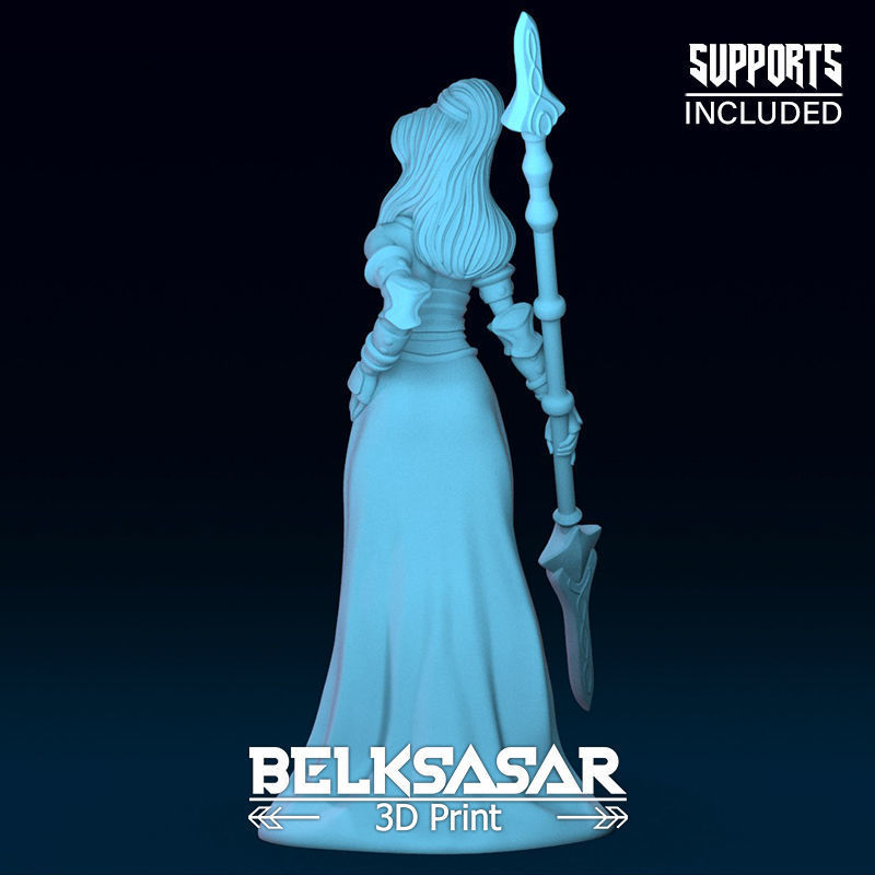 Paladin Girl Leader Normal and Nude 3D print model_5