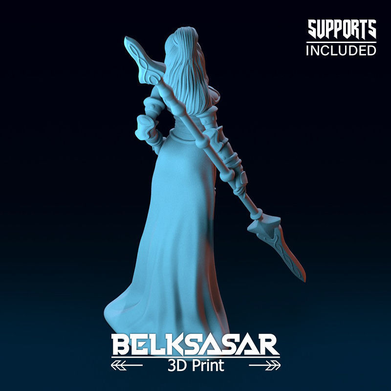 Paladin Girl Leader Normal and Nude 3D print model_35