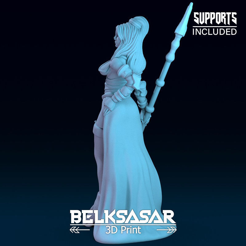 Paladin Girl Leader Normal and Nude 3D print model_12