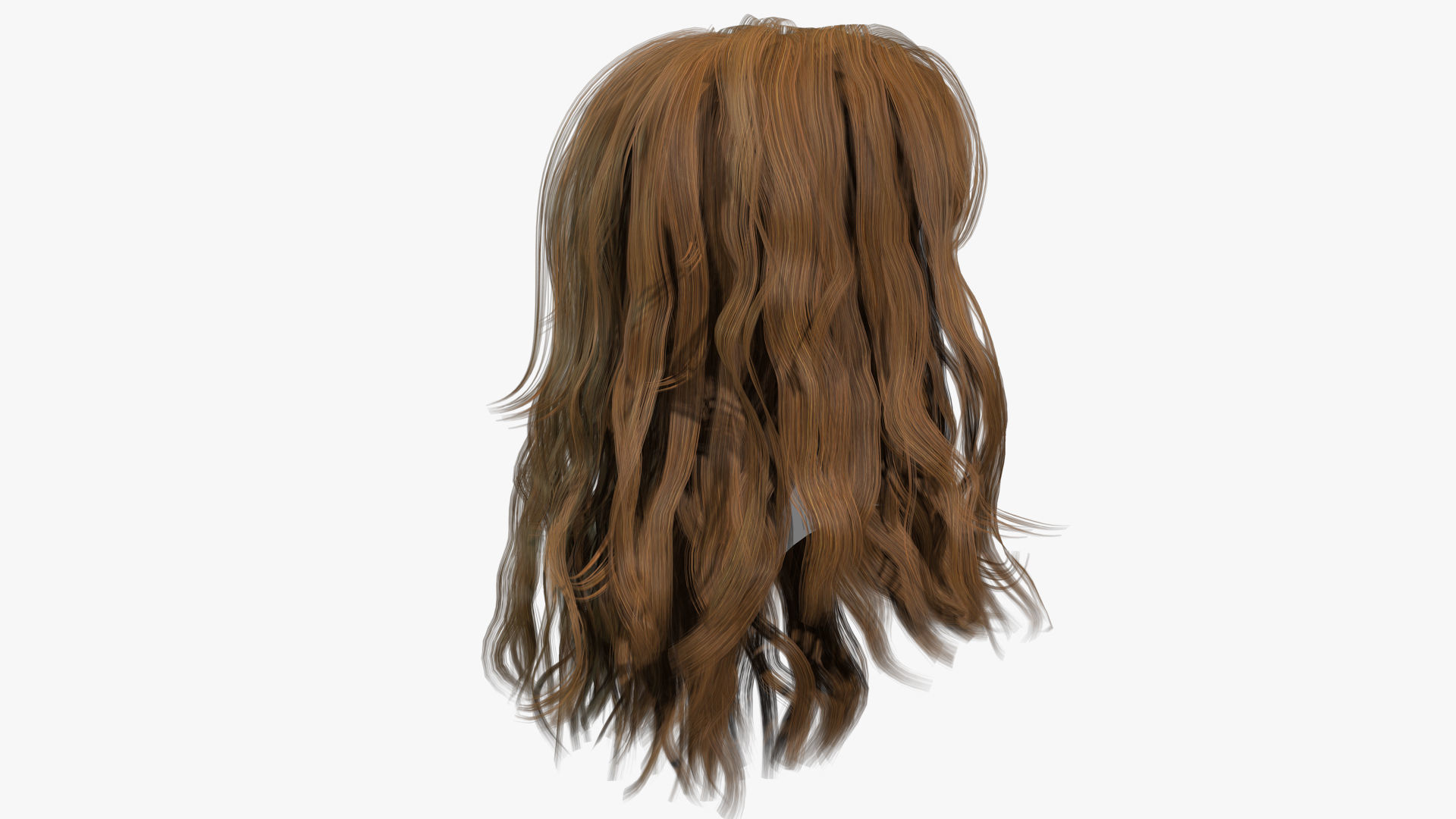 Female Hair - 013 3D model_3