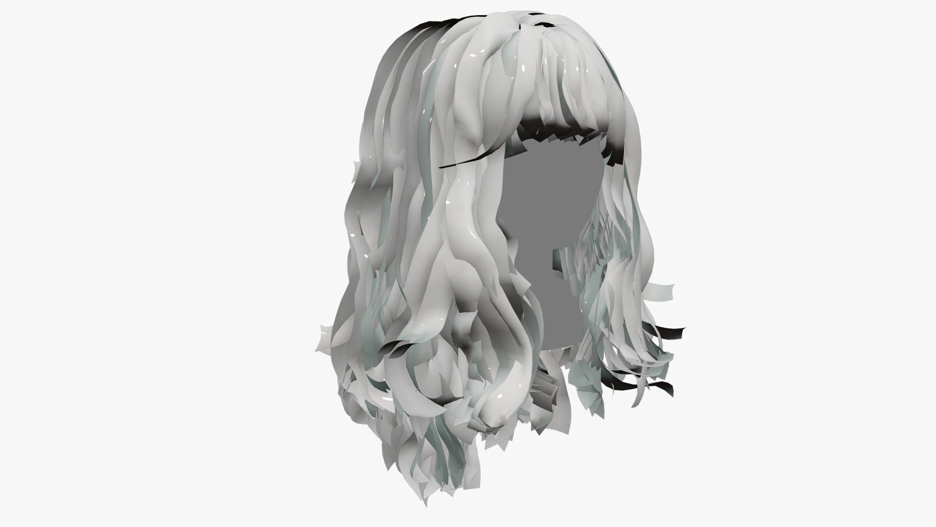 Female Hair - 013 3D model_7