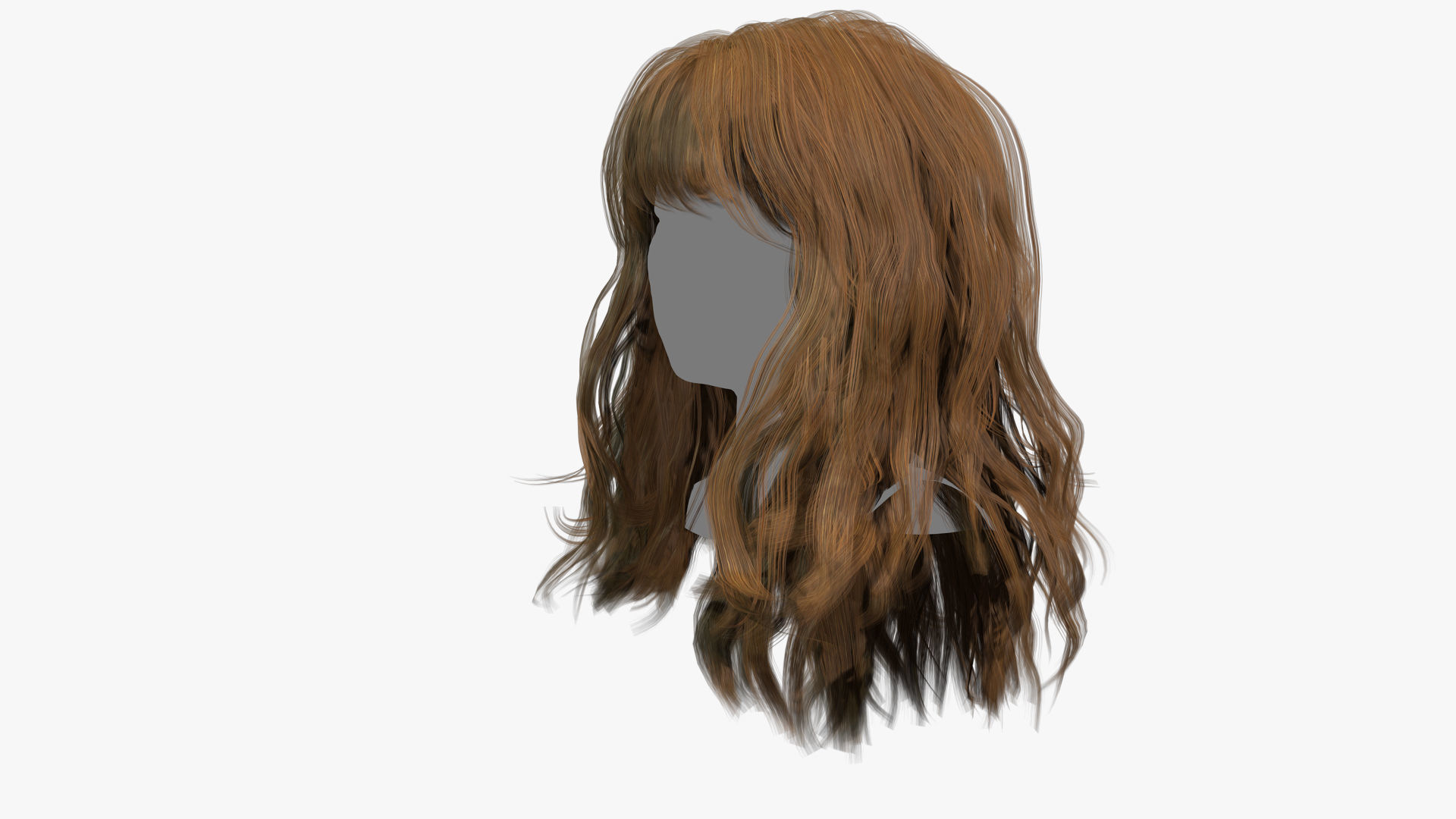 Female Hair - 013 3D model_5