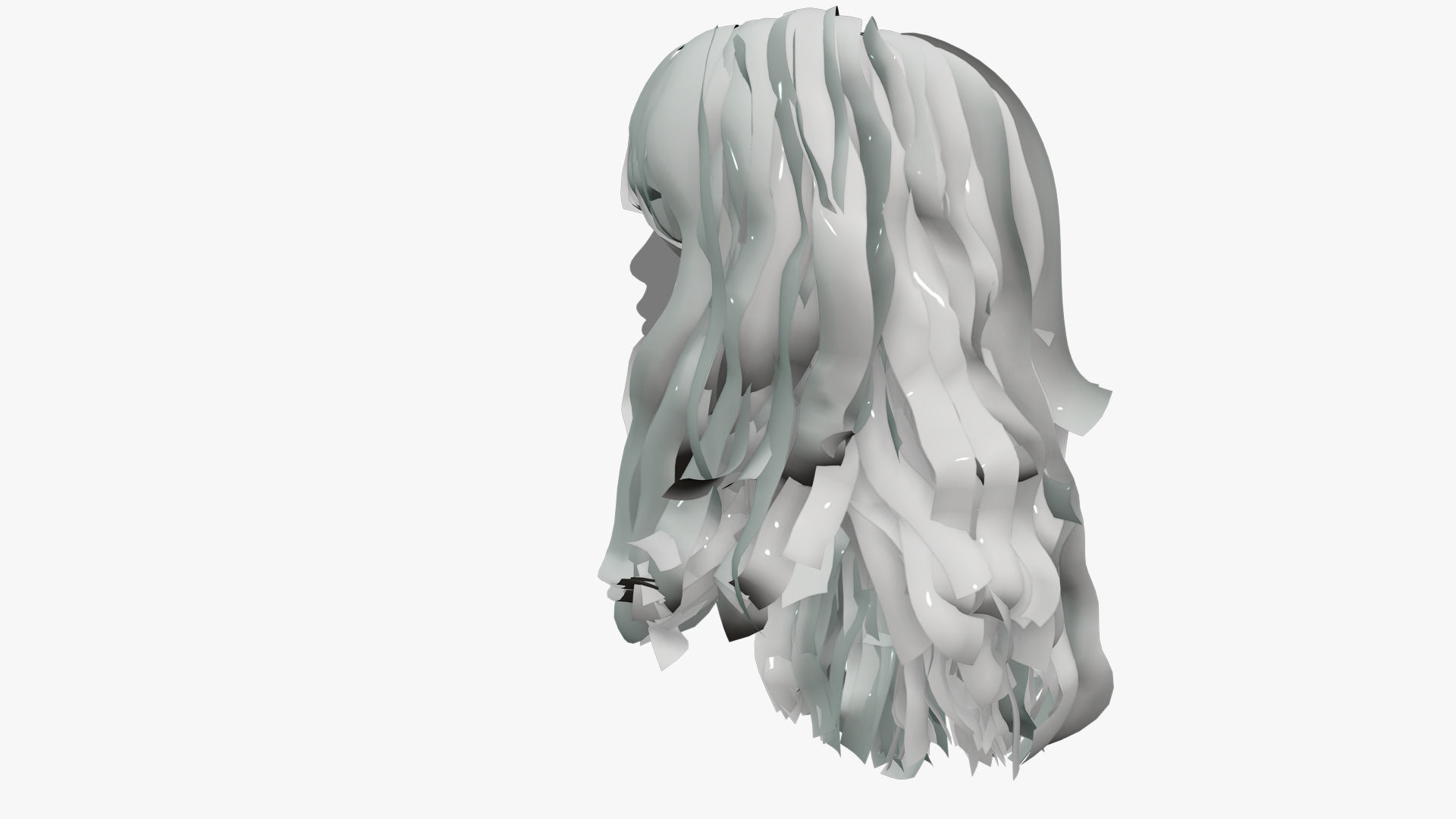 Female Hair - 013 3D model_10