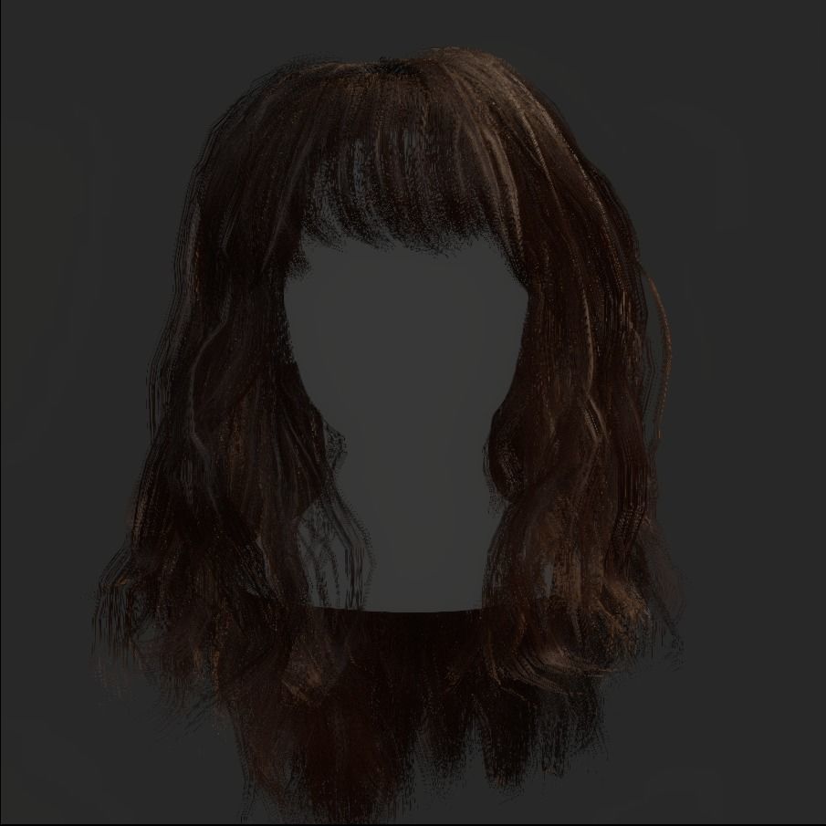 Female Hair - 013 3D model_16