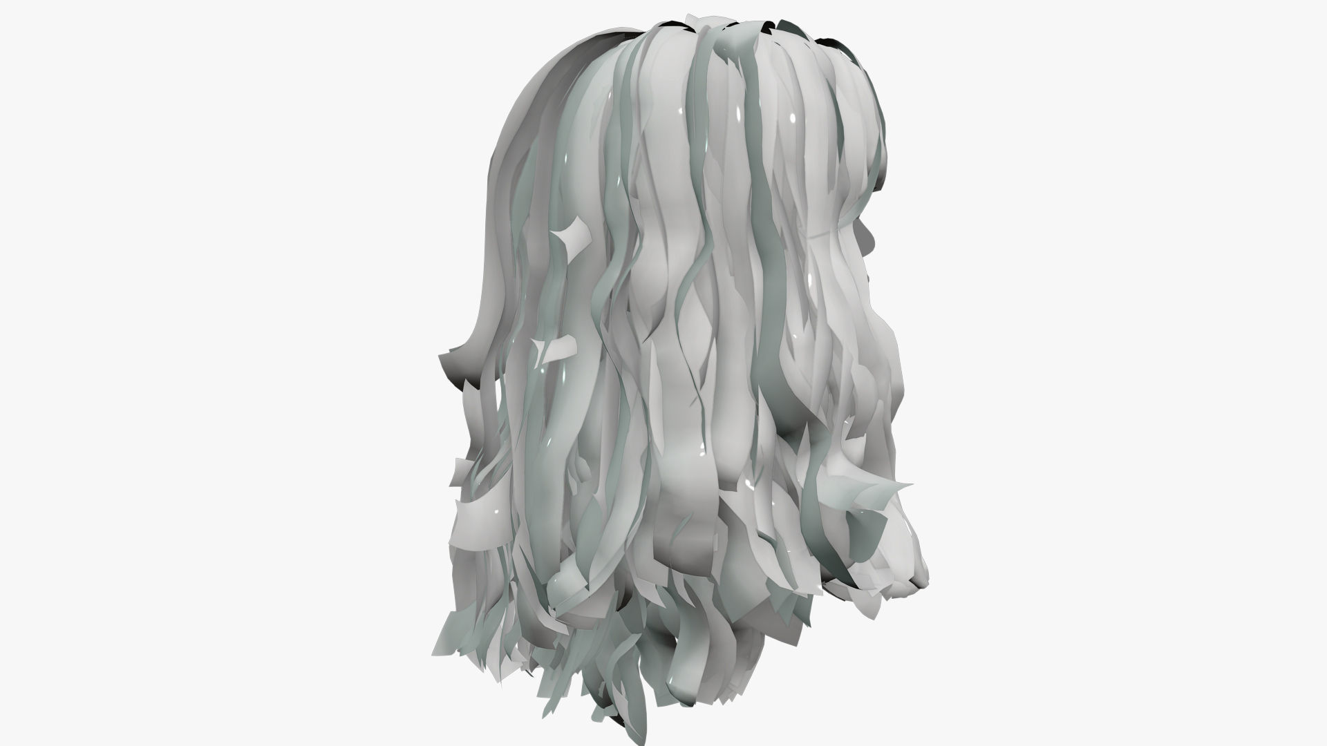 Female Hair - 013 3D model_8