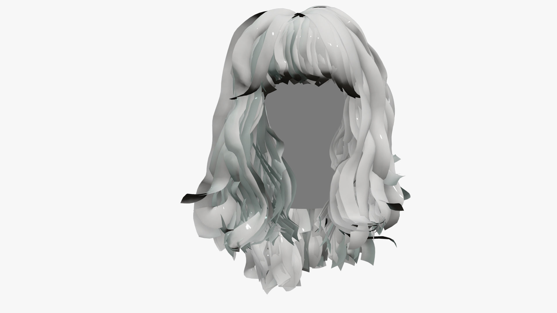 Female Hair - 013 3D model_6