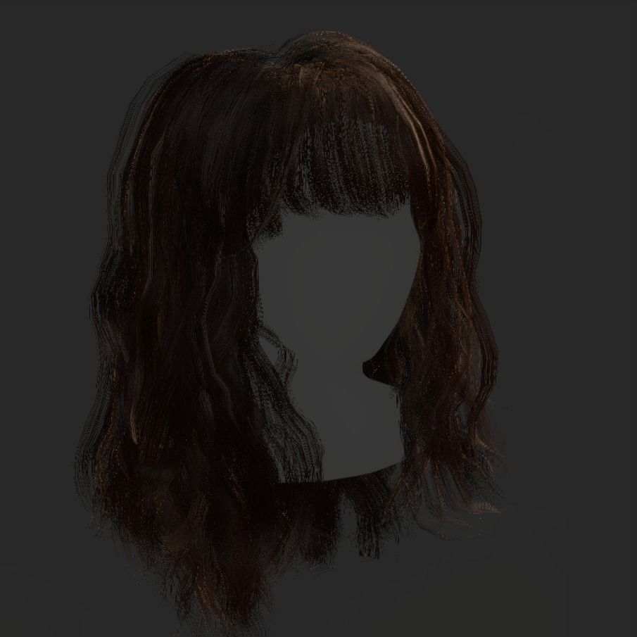 Female Hair - 013 3D model_17