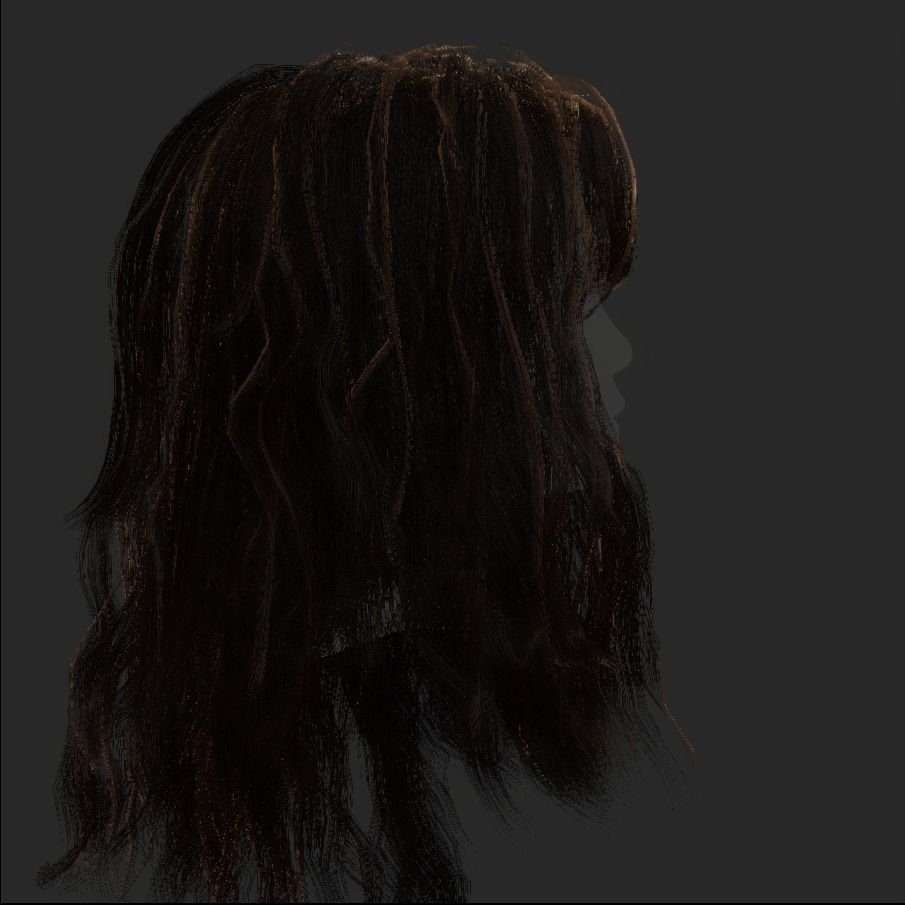 Female Hair - 013 3D model_18