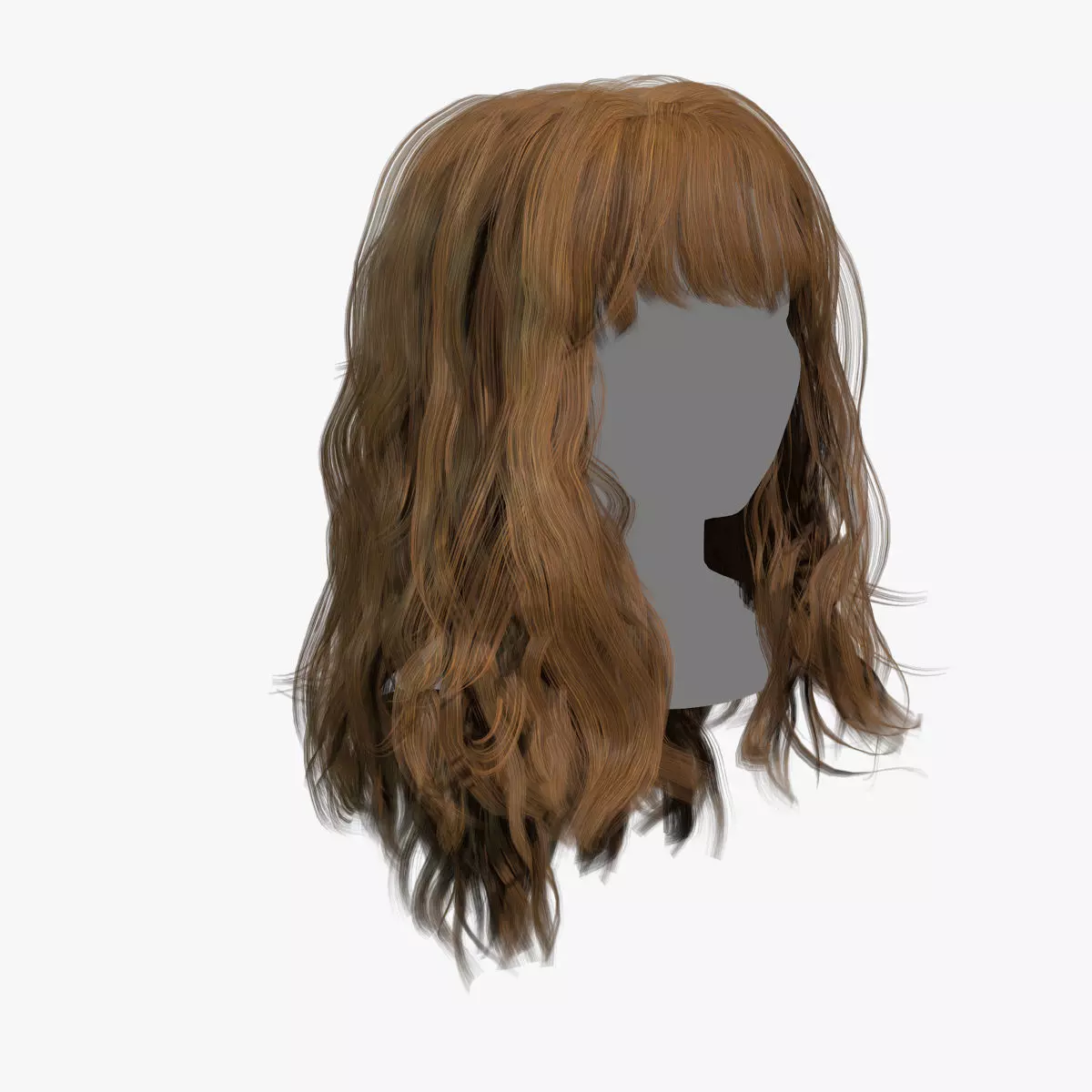 Female Hair - 013 3D model_0