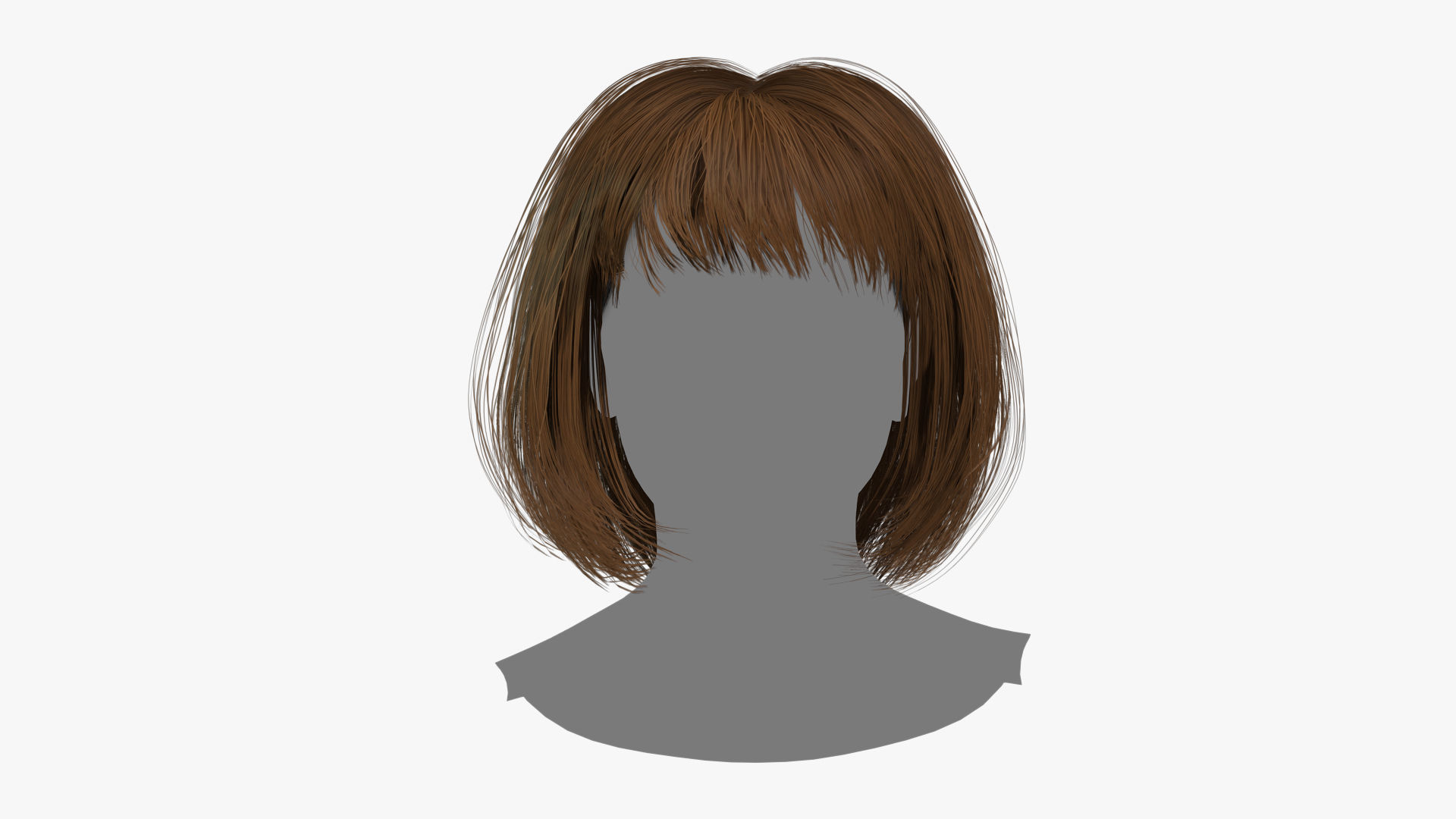 Female Hair - 014 3D model_1
