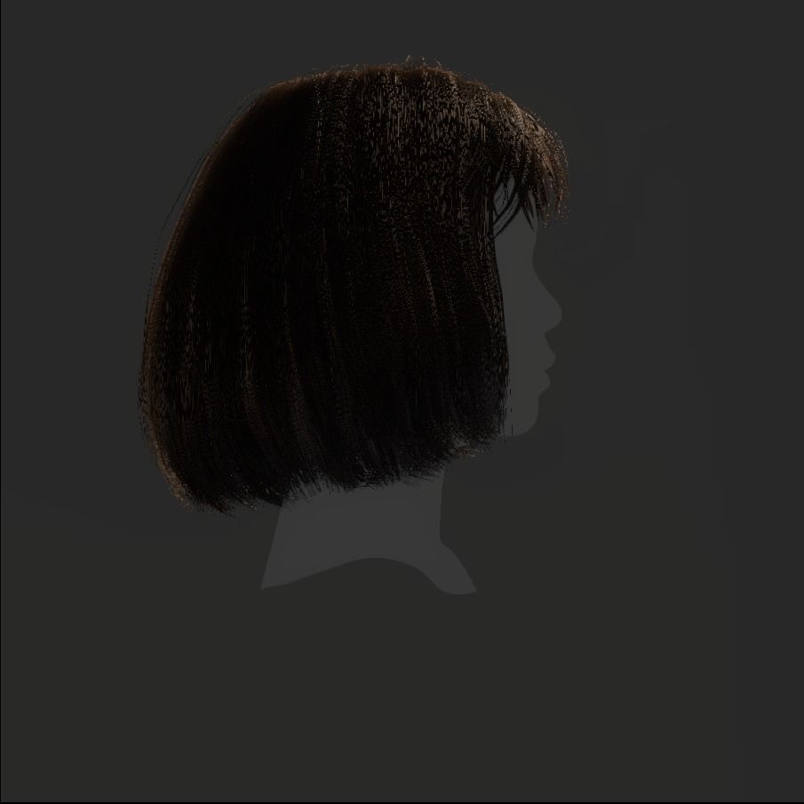 Female Hair - 014 3D model_18