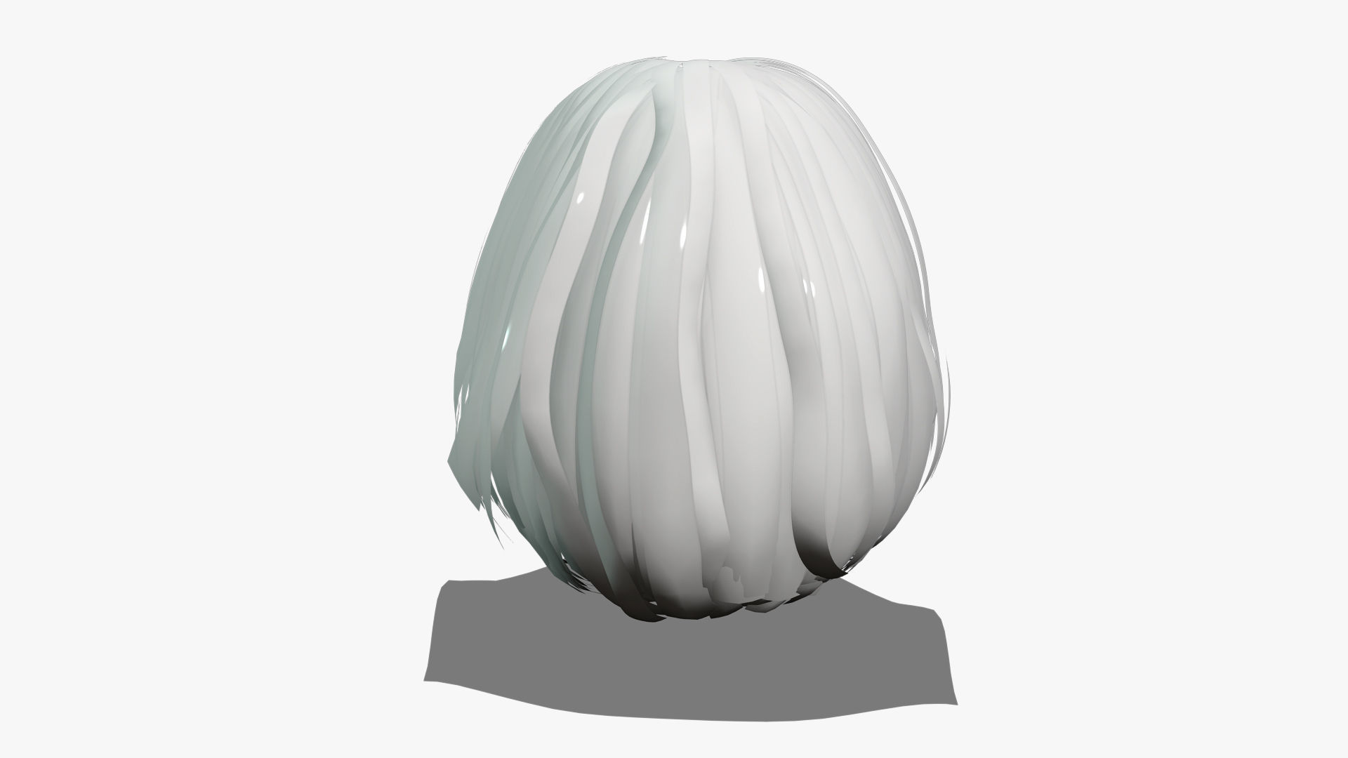 Female Hair - 014 3D model_9