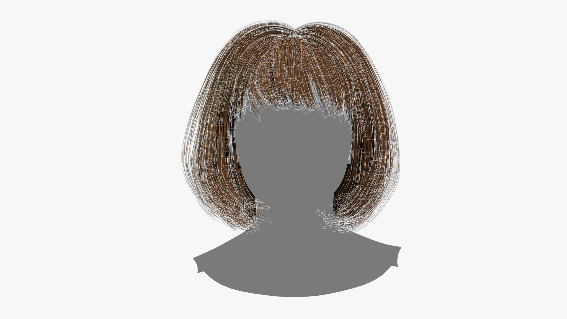 Female Hair - 014 3D model_11