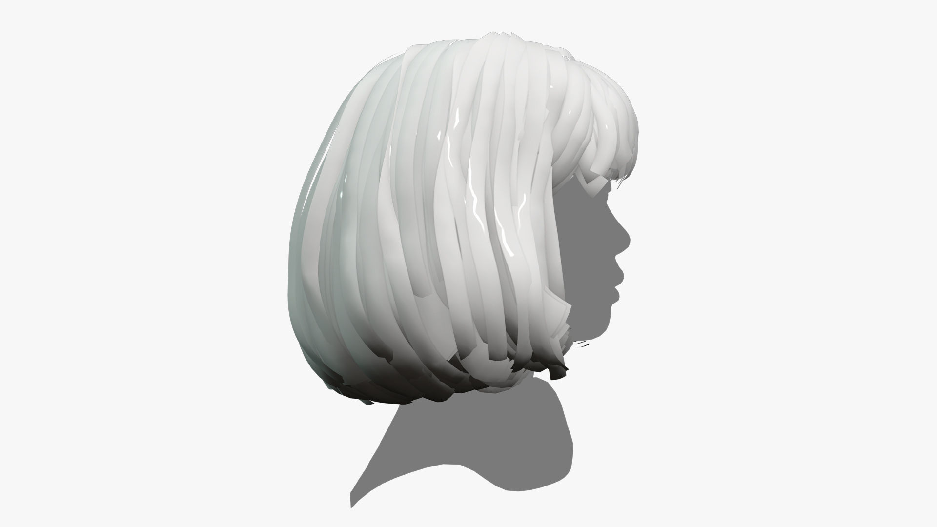 Female Hair - 014 3D model_8