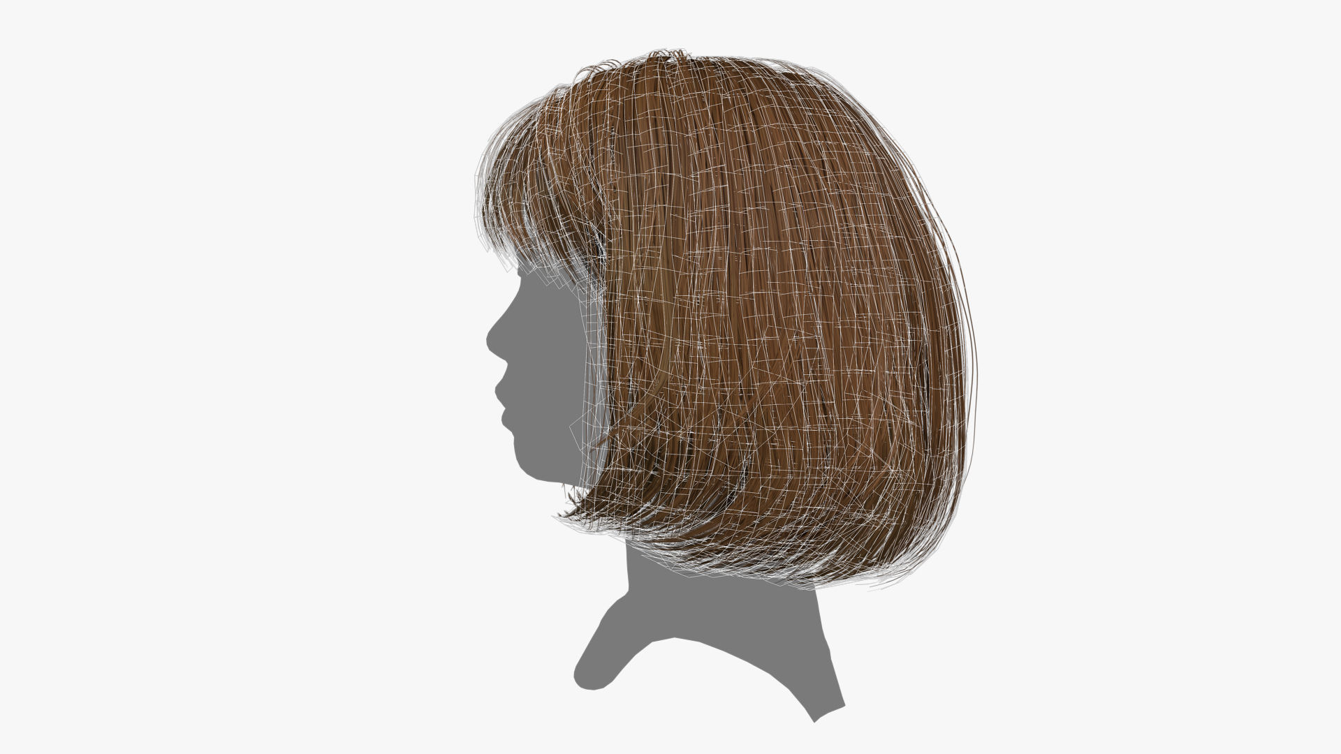 Female Hair - 014 3D model_15