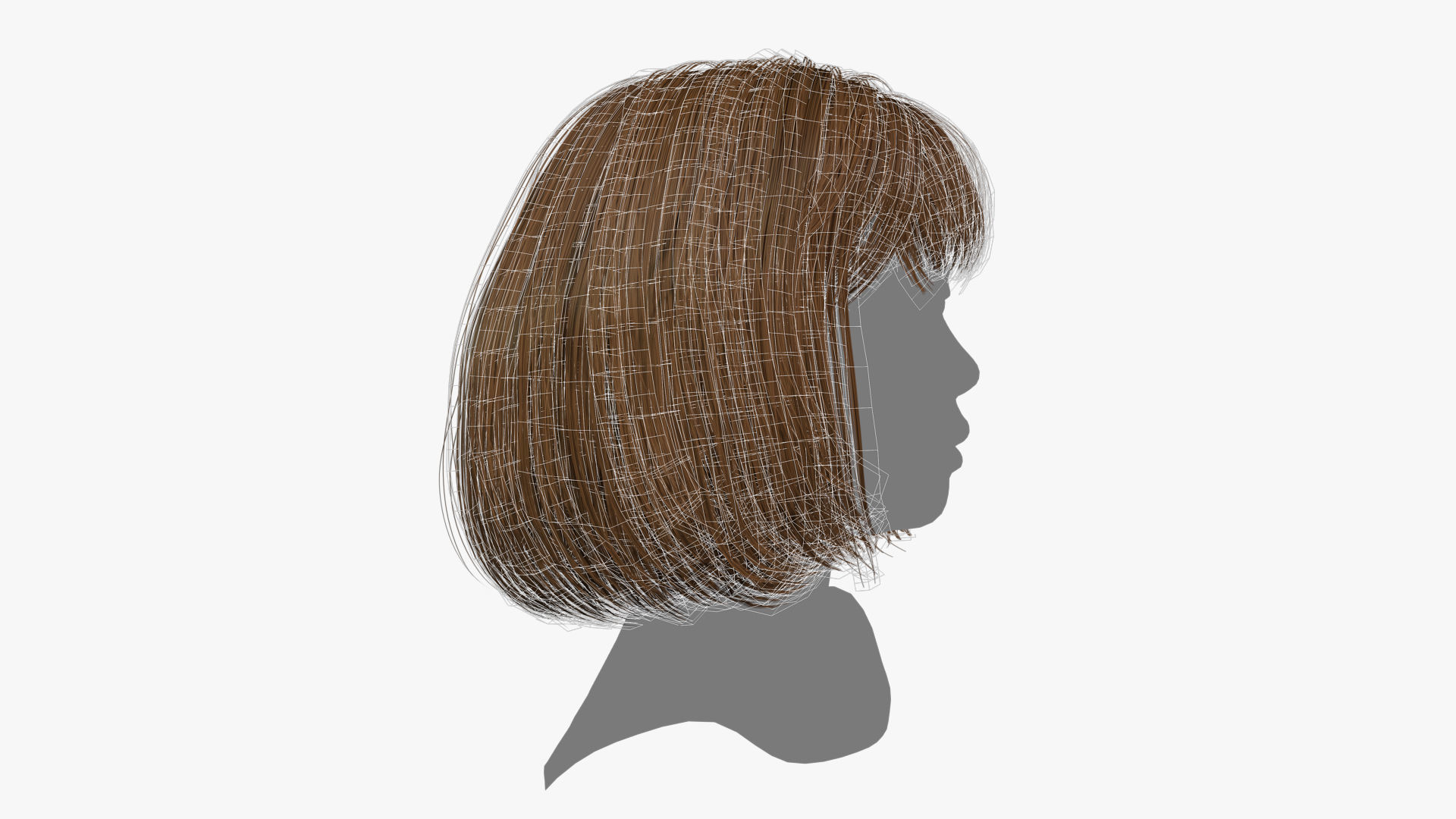 Female Hair - 014 3D model_13