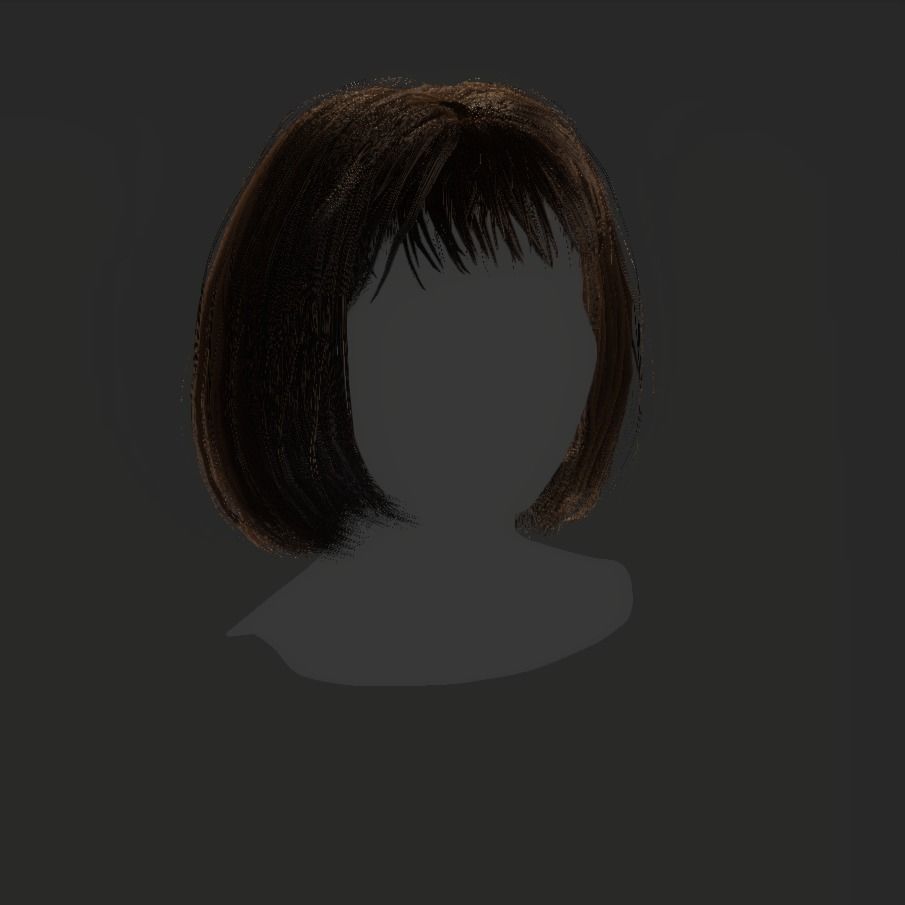 Female Hair - 014 3D model_17