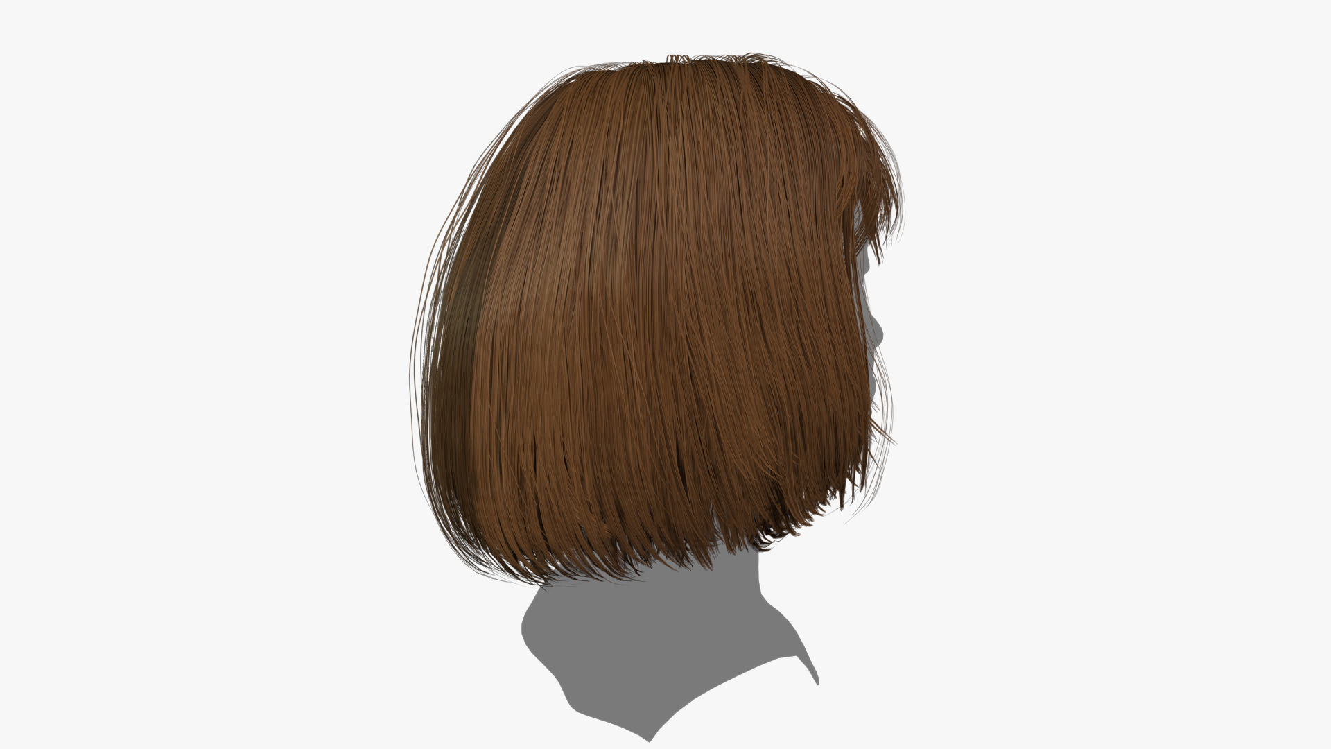 Female Hair - 014 3D model_3